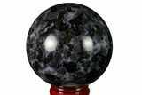 Polished, Indigo Gabbro Sphere - Madagascar #163331-1
